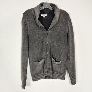 Goodthreads Men's Cardigan Size M Gray Cotton Casual Knitwear Outdoor Timeless